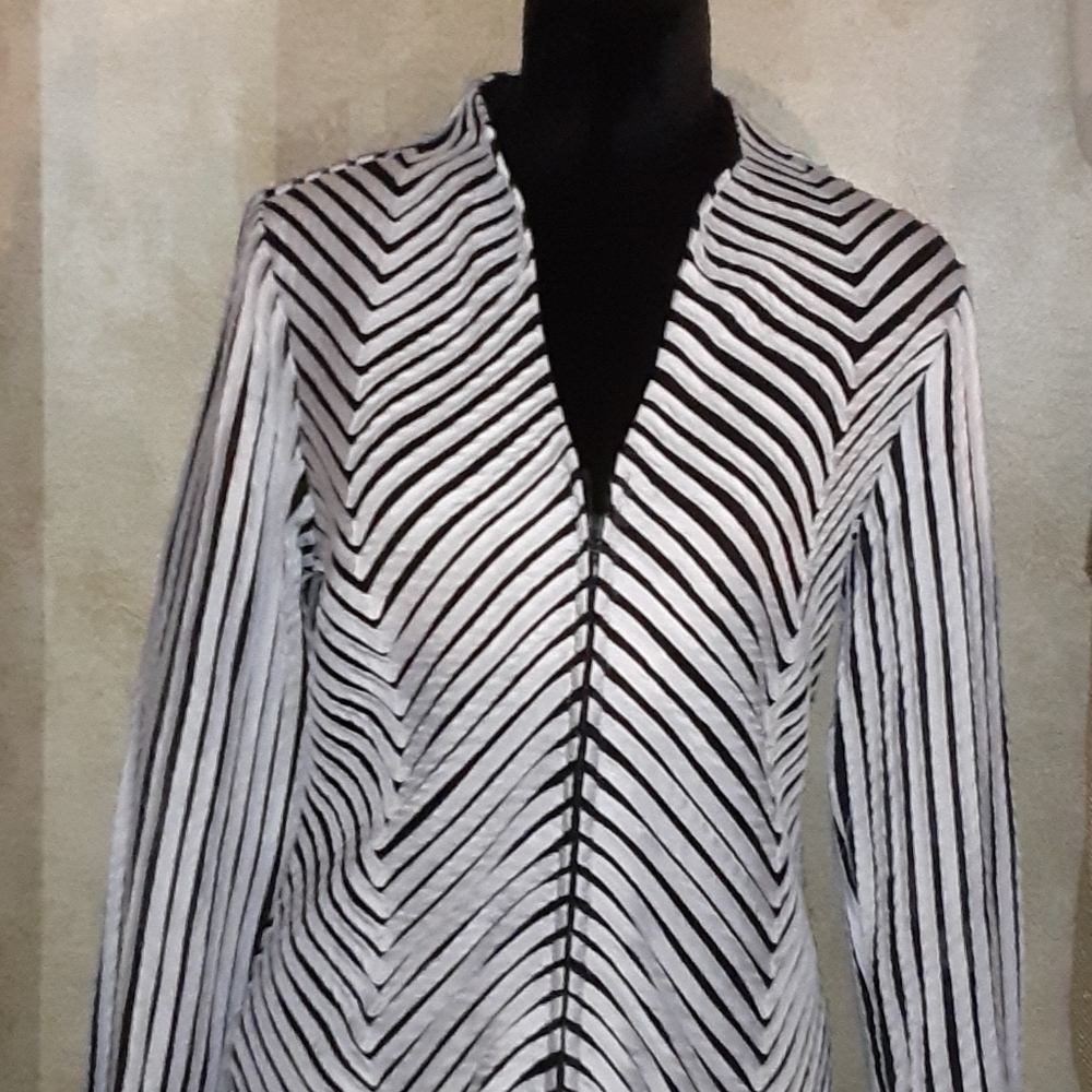 Black White TOP Jacket